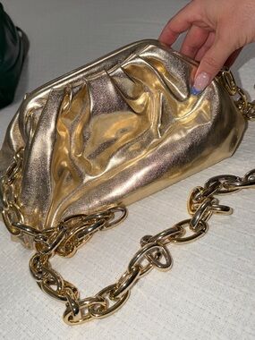 Metallic Gold Clutch Crossbody
